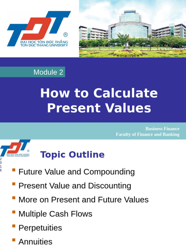 02 -- How to Calculate Present Values Post | PDF | Present Value | Interest