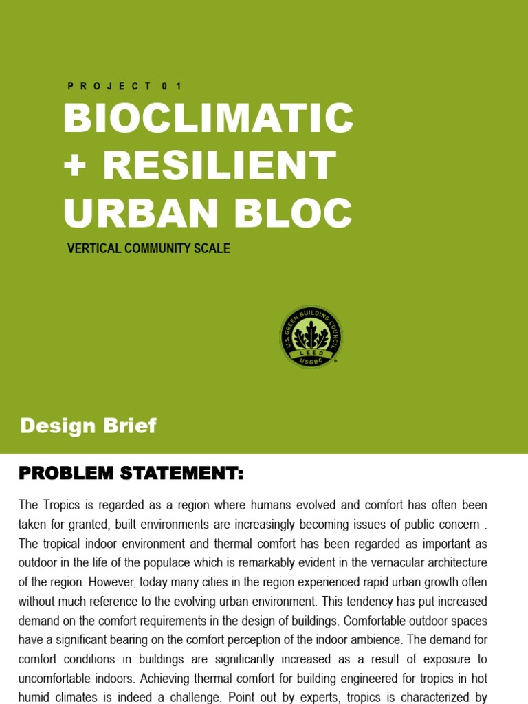 Project 01 Design Brief | PDF | Climate Change | Sustainability