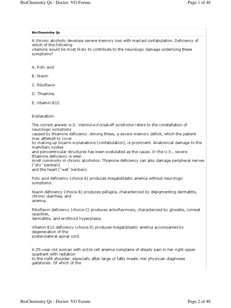 Biochemistry Qs | PDF | Citric Acid Cycle | Diet & Nutrition