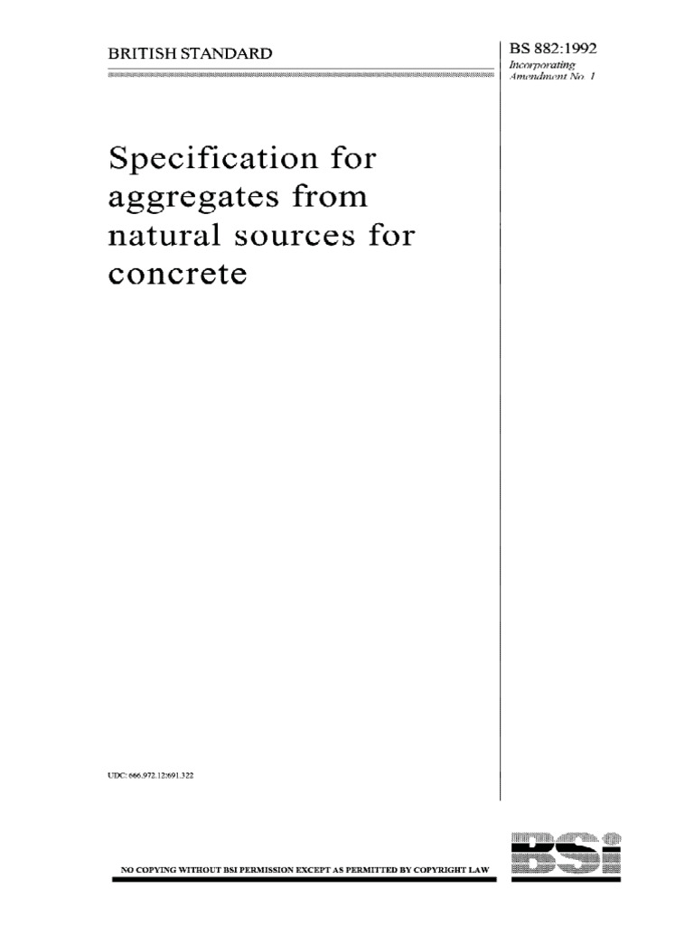 BS 882 1992 Amd 1 (2002) | PDF