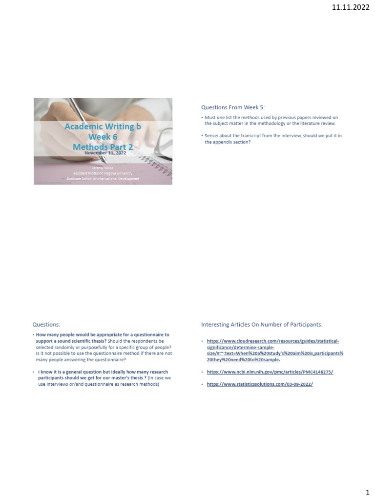 Research Methods and Interview Techniques | PDF | Survey Methodology ...