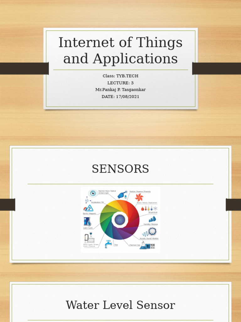IoT Sensors: Water, Rain, Flame, Gas Detection | PDF | Sensor | Carbon ...
