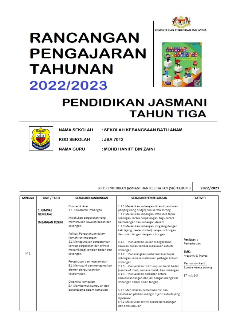 PJPK Tahun 3 | PDF