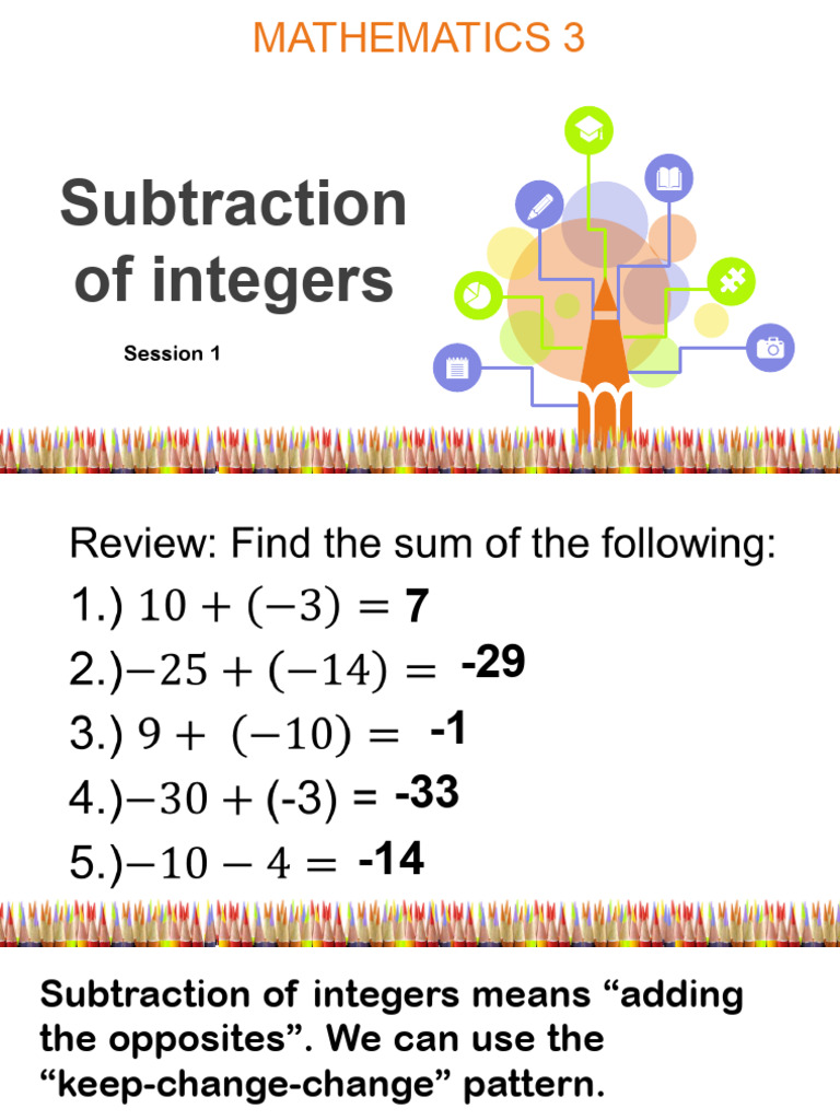 Subtraction and Multiplication and Division | PDF | Subtraction | Algebra