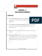 Chapter - 7 The P-Block Elements: Synopsis