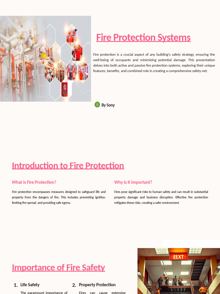 Fire Safety Systems Overview | PDF | Public Safety | Firefighting
