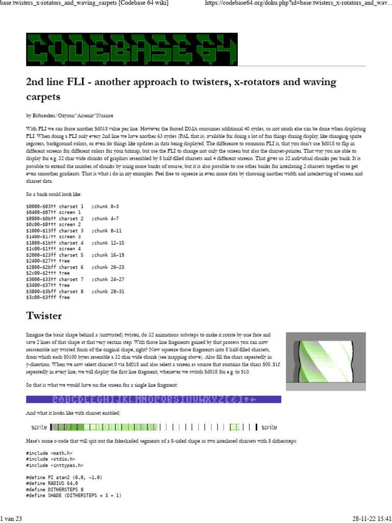 FLI Techniques for Twisters and Rotators | PDF