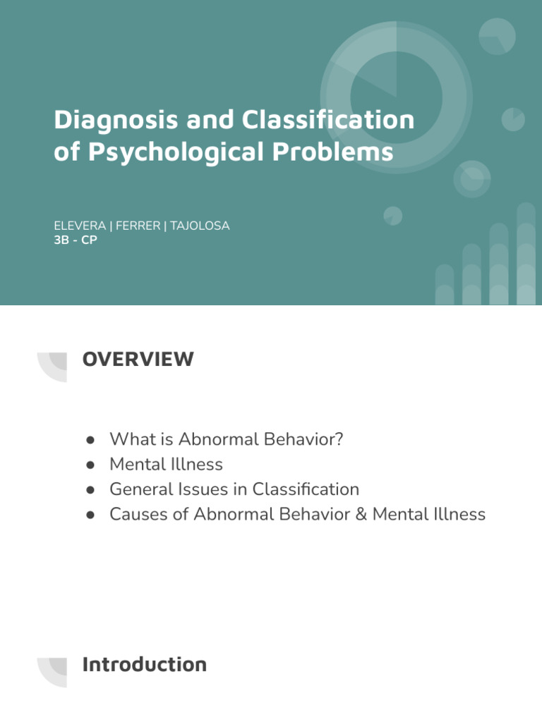 Understanding Abnormal Behavior and Mental Illness | PDF | Diagnostic ...