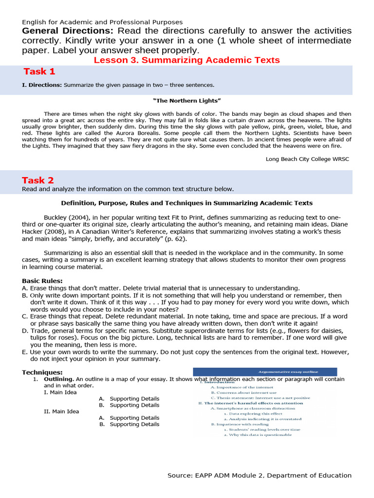 EAPP Q1 Lesson-3 | PDF | Aurora | Sky