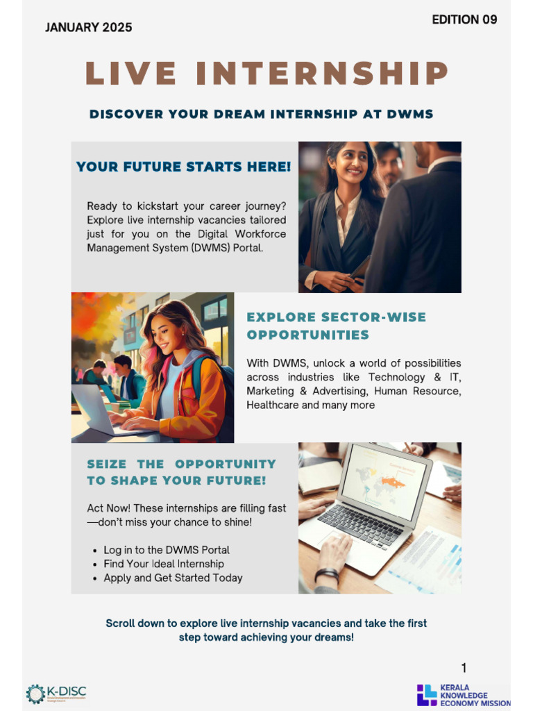 Internship Opportunities Jan 2025 Week 01 | PDF