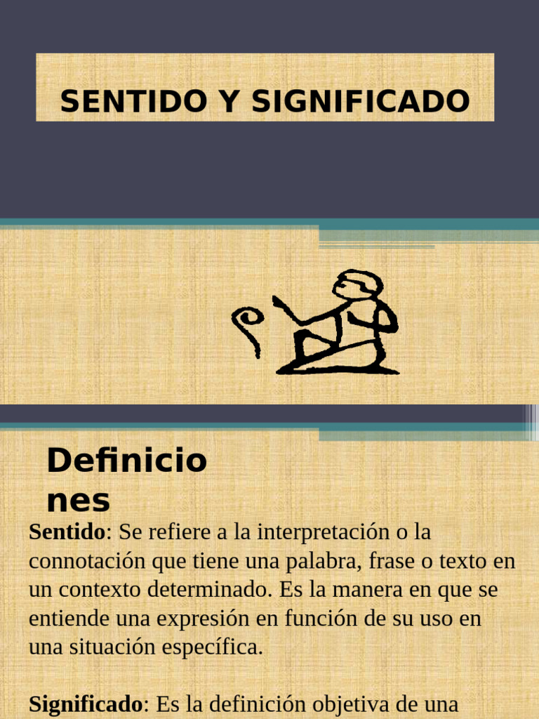 Diferencia entre sentido y significado | PDF