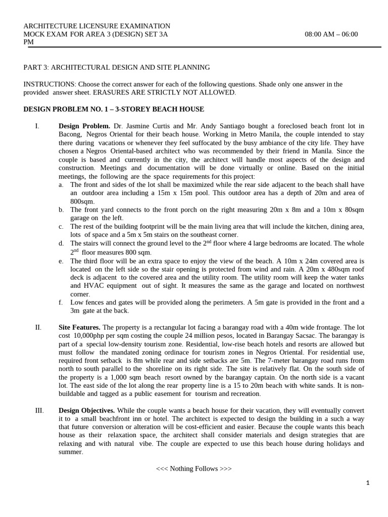 SET 3A - Day 2 Design | PDF | Flooring | Roof