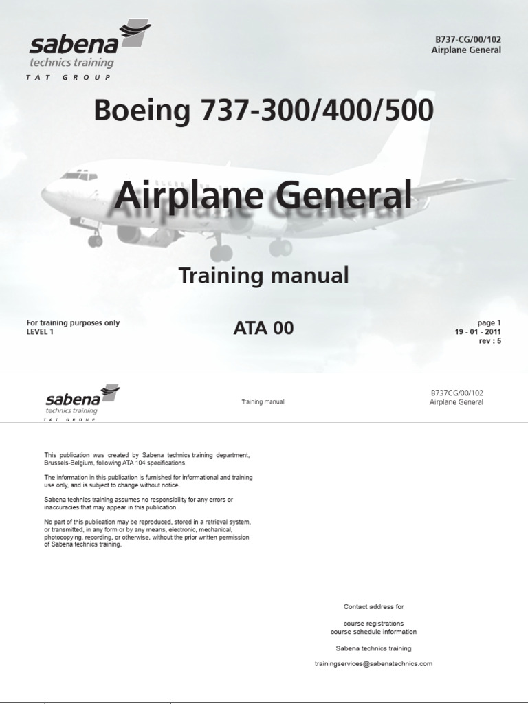 Boeing 737 Training Manual Overview | PDF | Landing Gear | Electric ...