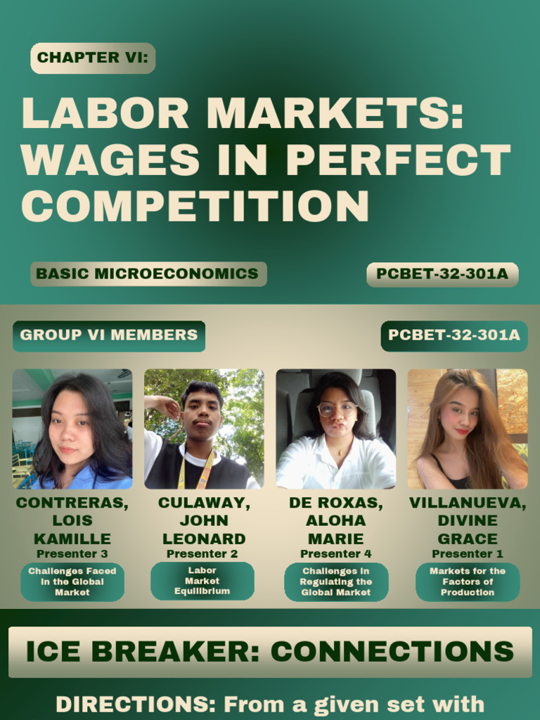 Labor Market Wages in Competition | PDF | Labour Economics | Economic ...
