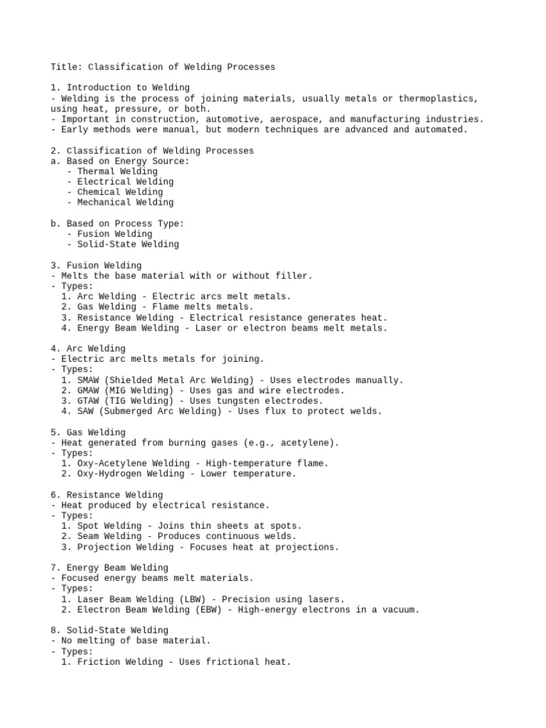 Welding Classification | PDF | Welding | Construction