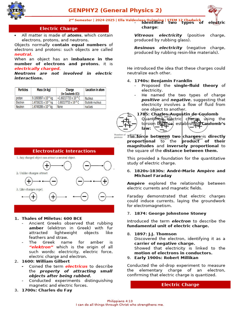 Understanding Electric Charge Basics | PDF | Electric Charge | Electric ...