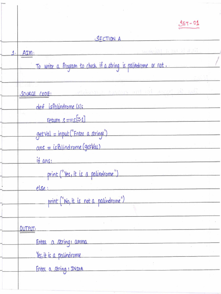 CS Practical Set - 1 | PDF