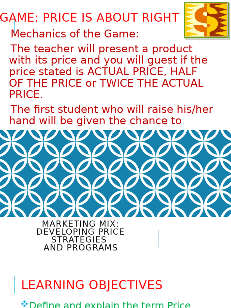 Marketing Mix PRICE | PDF | Pricing | Prices