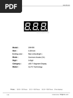 5161BS 7-Segment Display Datasheet | PDF | Celsius | Electronic Engineering
