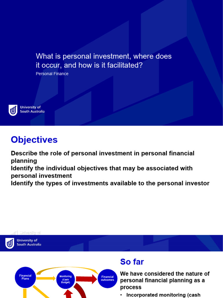 Personal Finance - Week 7 Slides - 2022 Update | PDF | Financial Risk ...