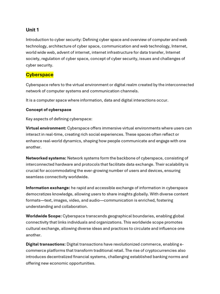 Cyber-Security-notes-1 | PDF | Security | Computer Security