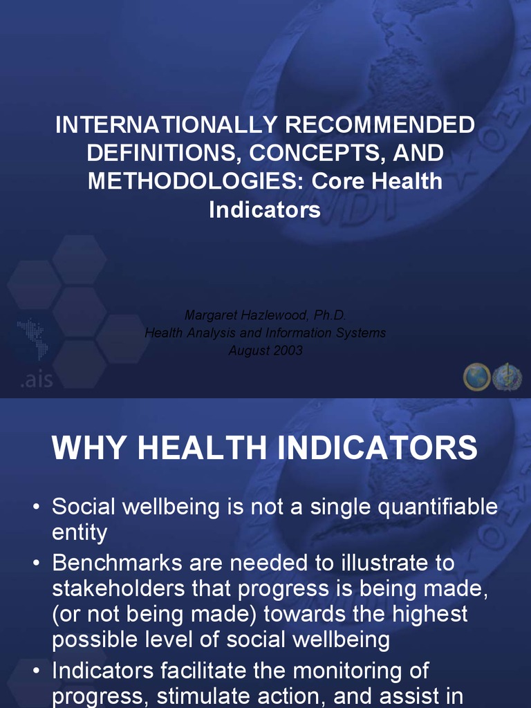 Core Health Indicators Guide | PDF | Maternal Death | Infant Mortality