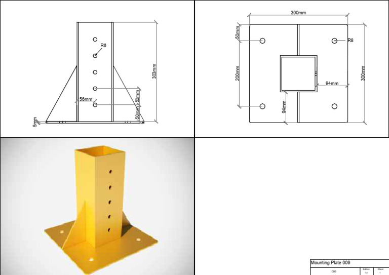 Mounting Plate Dimensions Guide | PDF