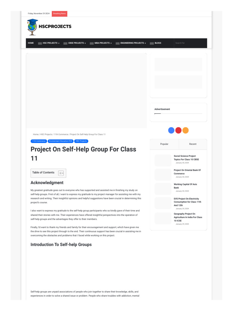 Self-Help Group Project Overview | PDF | Empowerment | Grameen Bank