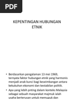 Kepentingan Hubungan Etnik