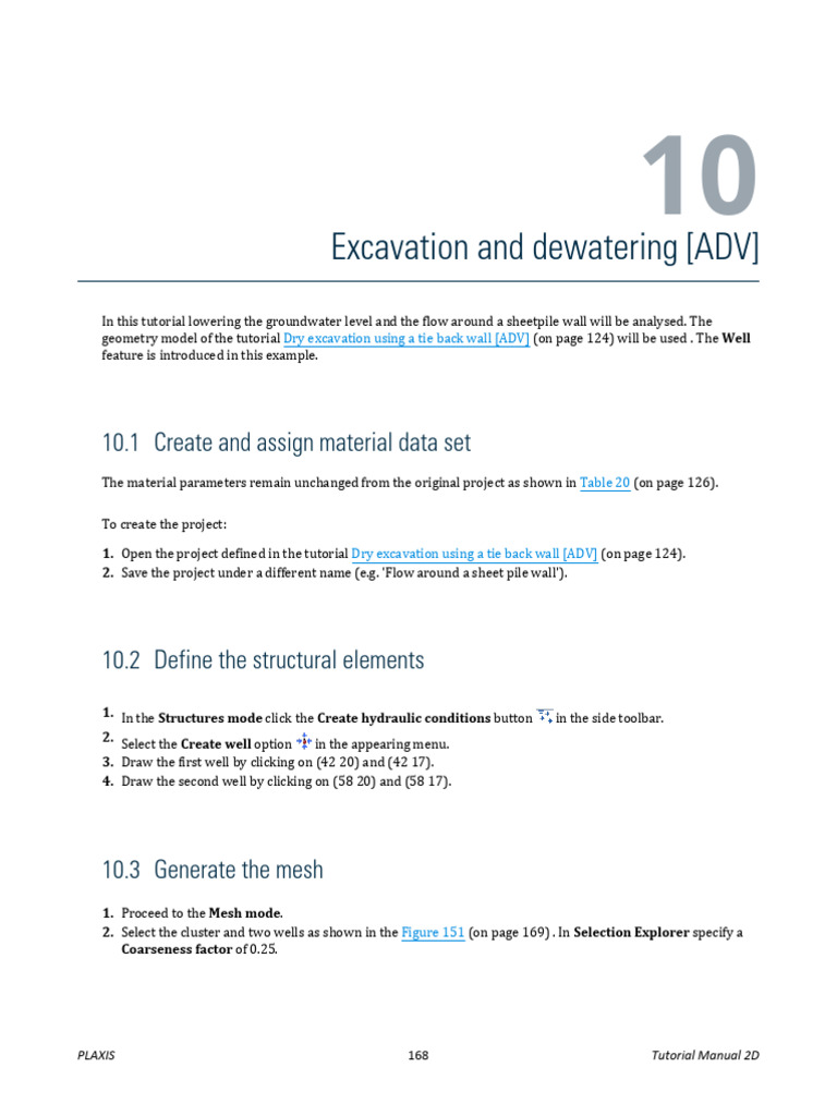 Groundwater Flow Analysis in PLAXIS 2D | PDF
