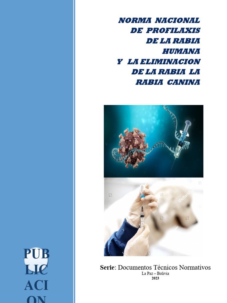 Profilaxis de Rabia Humana 2023 | PDF | Rabia | Virus