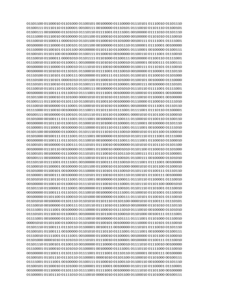 Binary Message Decoding Guide | PDF