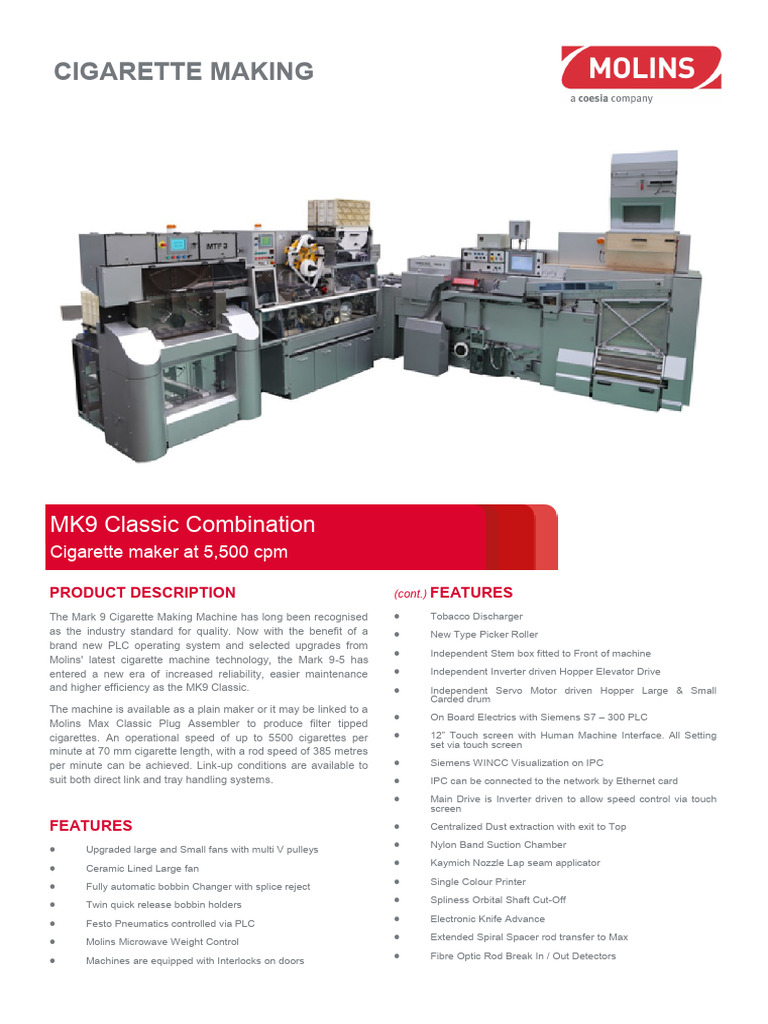 mk9 cigarette making machine Mark 9 Maker | High-Speed Tobacco Cigarette High Quality MK9 Cigarette Making