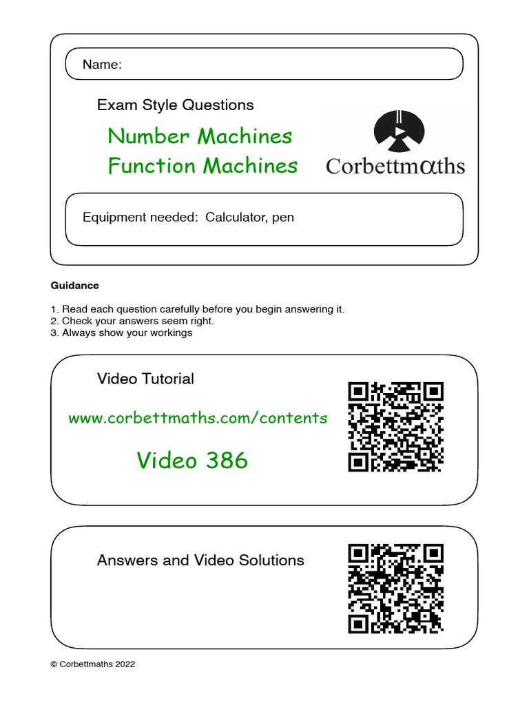 Number Machine Exam Questions Guide | PDF | Fahrenheit