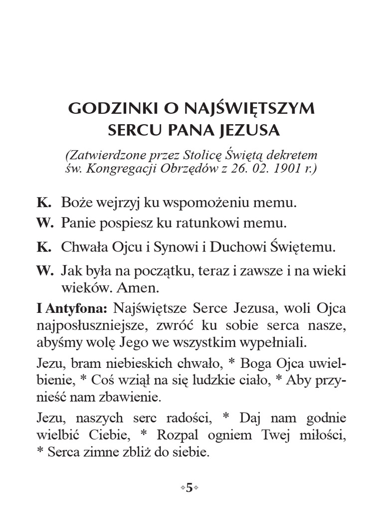 Godzinki o NSPJ | PDF