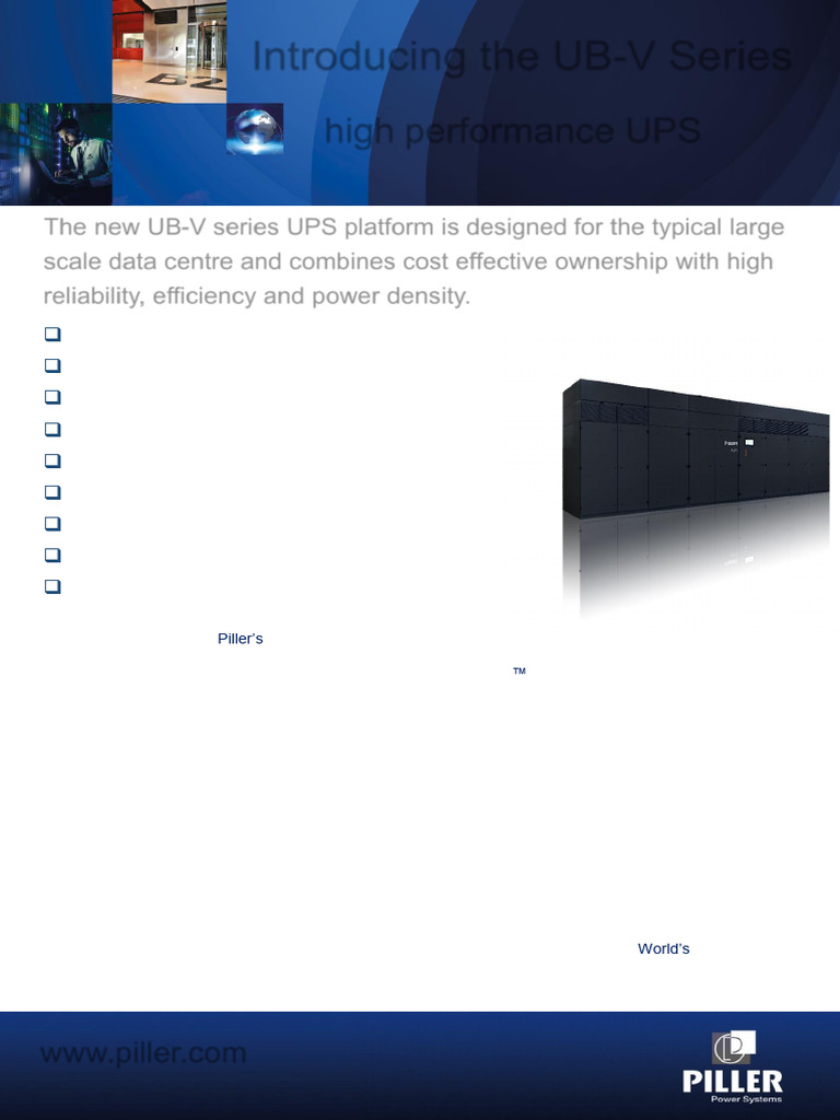 Uniblock Ub-V Teaser 50hz GB | PDF | Data Center | Reliability Engineering
