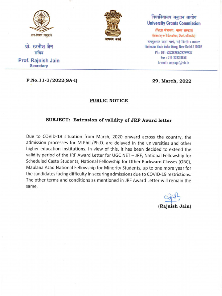 JRF Public Notice | PDF