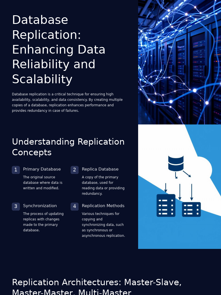 Database Replication Enhancing Data Reliability and Scalability (1 ...
