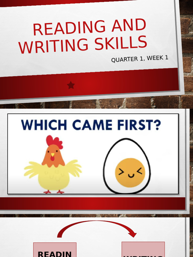 Reading & Writing Techniques Guide | PDF | Reading Comprehension ...
