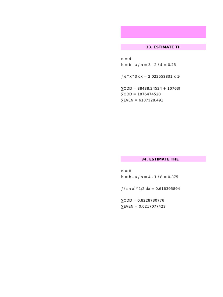 Simpson's Rule for Integral Estimation | PDF