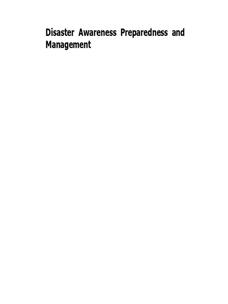 Disaster Preparedness in the Philippines | PDF | Natural Disasters ...