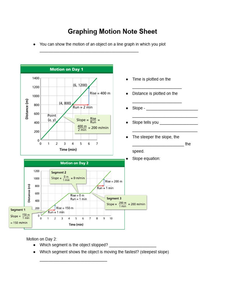 Graphing Motion | PDF