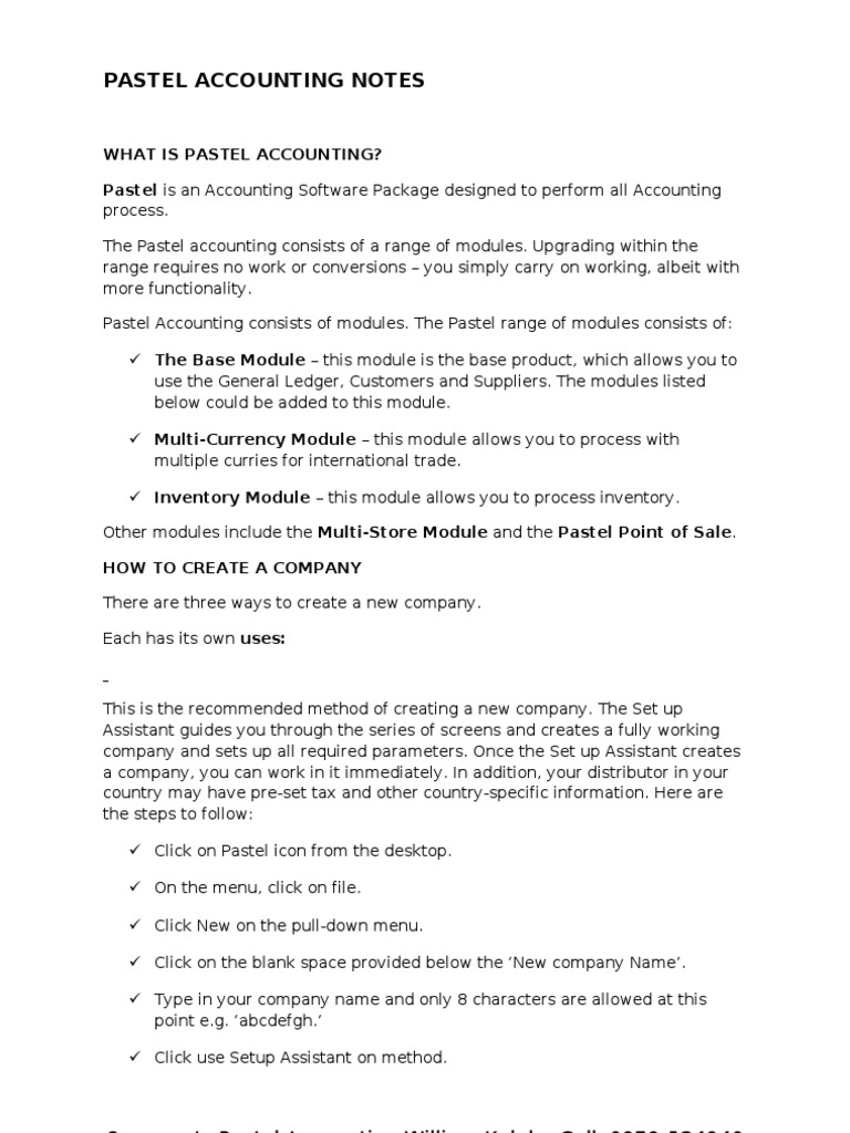 Pastel Accounting Notewk Invoice Debits And Credits