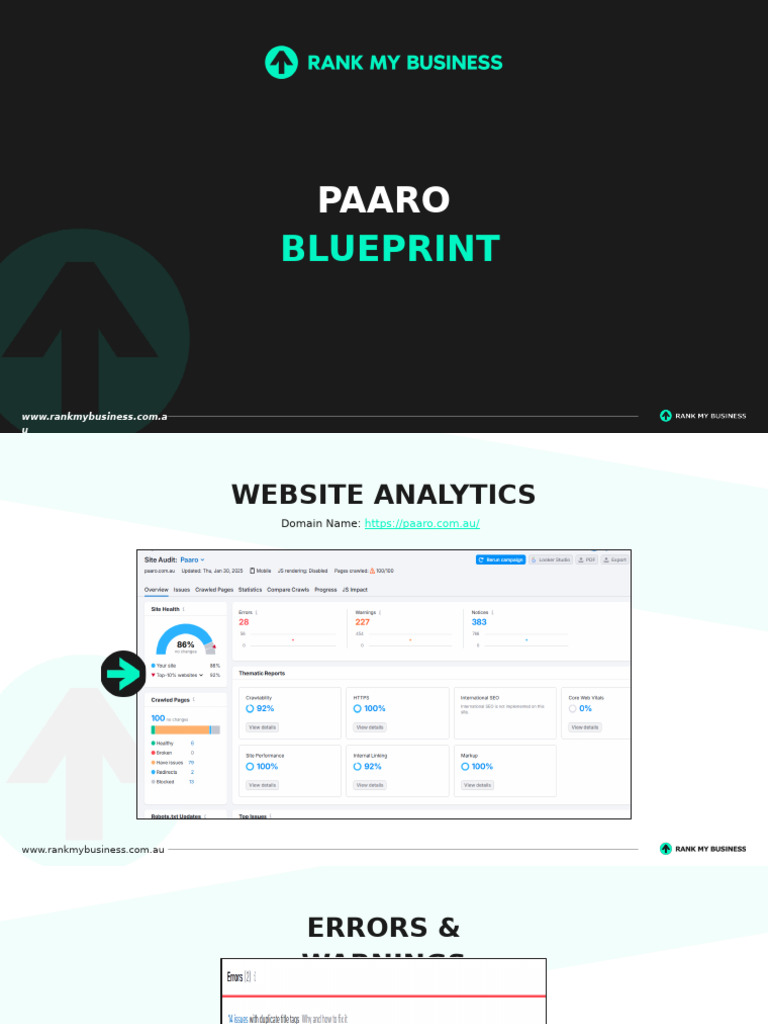 .Au - Website Analysis Report | PDF | Search Engine Optimization | Web 2.0