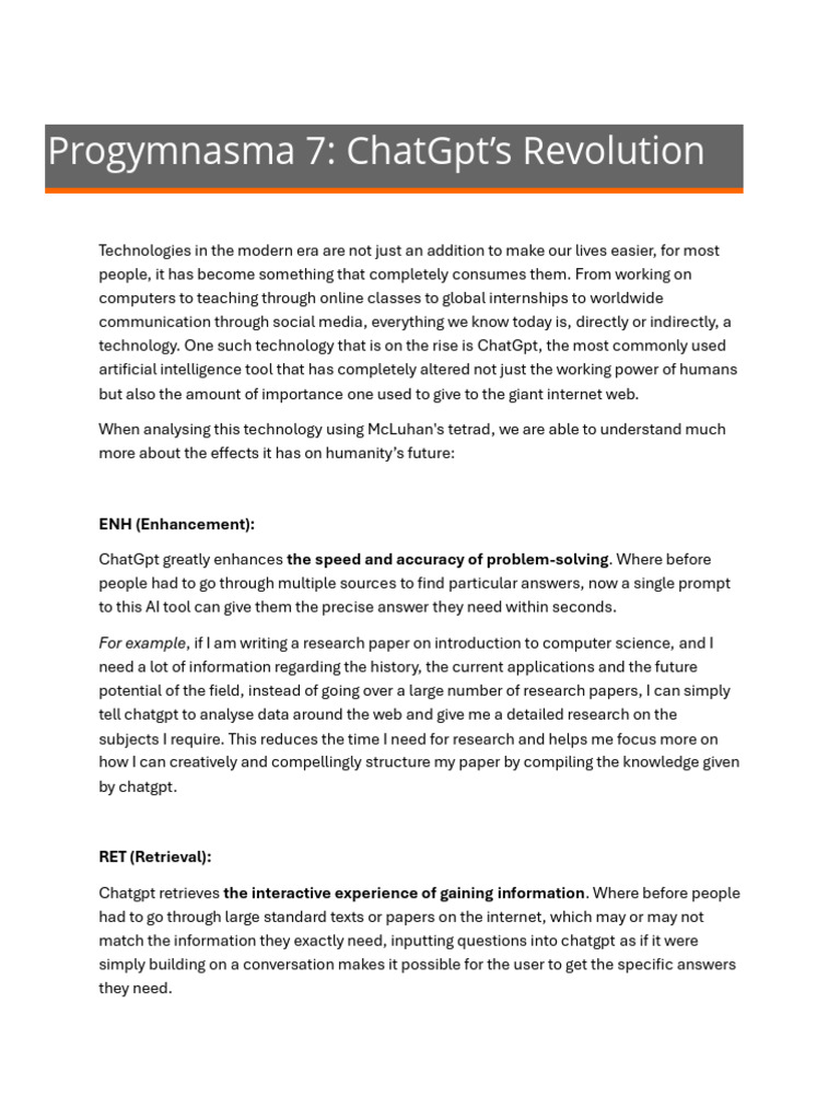 ChatGpt’s Revolution | PDF | Artificial Intelligence | Intelligence (AI ...