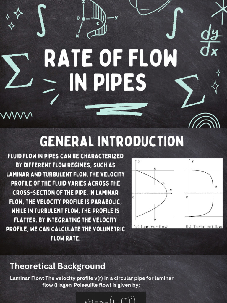 Rate of Flow in Pipes | PDF | Fluid Dynamics | Flow Measurement