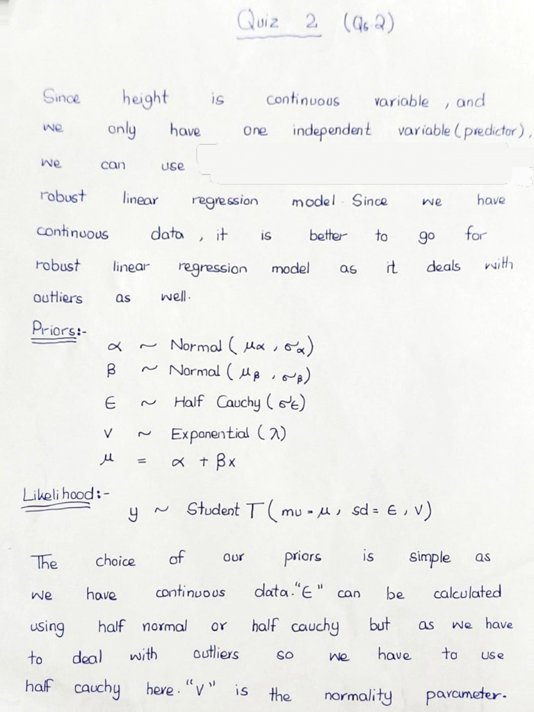 Activity Linear Robust Regression Solution | PDF