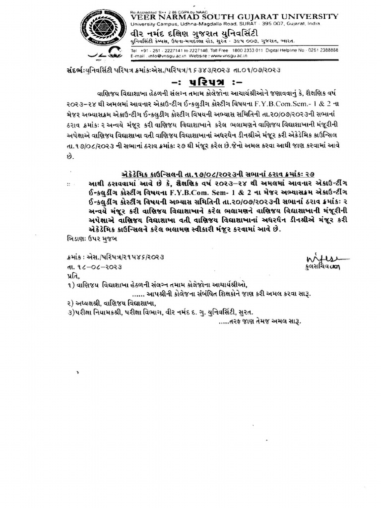 Bcom sem 1 2 major accounting syllabus pdf