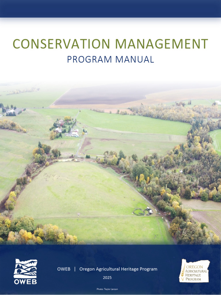 Oregon Conservation Management Grant Guide | PDF | Conservation Biology ...