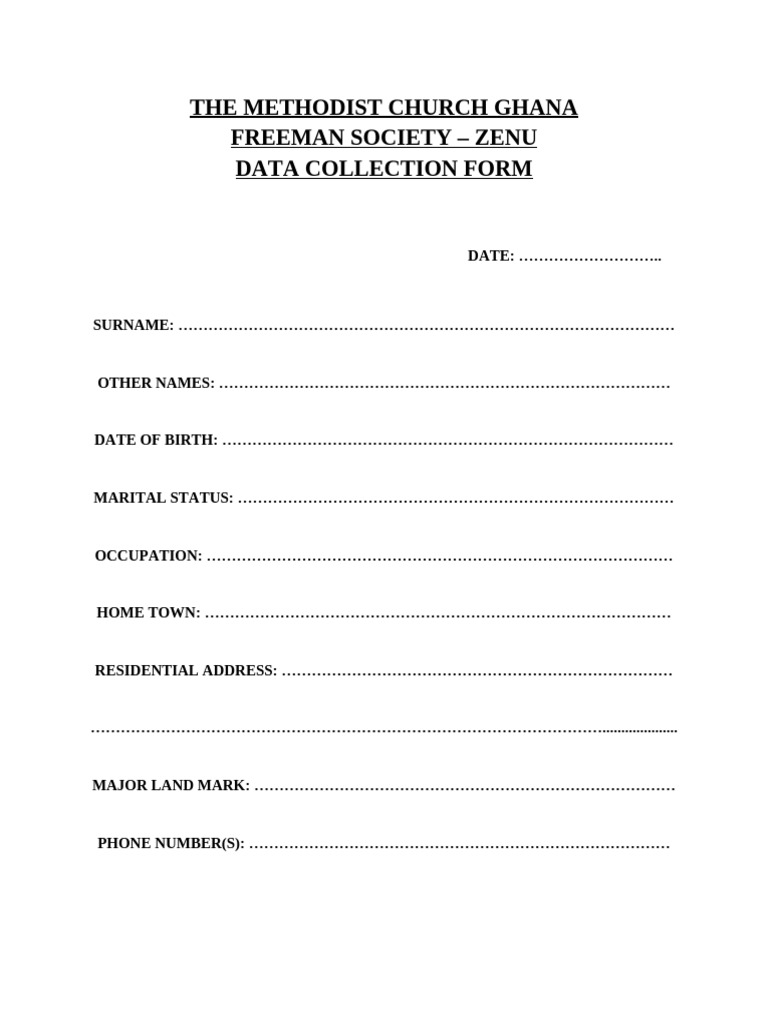 Data Form | PDF